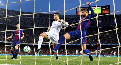 Cristiano Ronaldo marca el primer gol del Real Madrid.