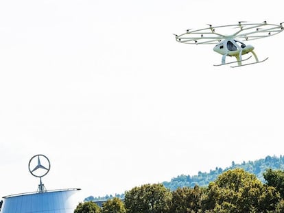 Volcocopter, primer aerotaxi que completa un vuelo público de prueba en Europa (vídeo)