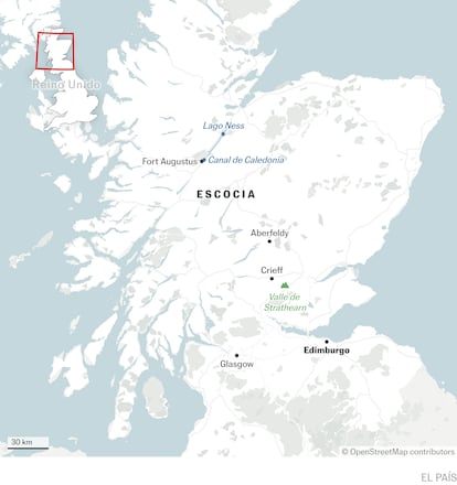 Mapa Escocia guía El Viajero 2024