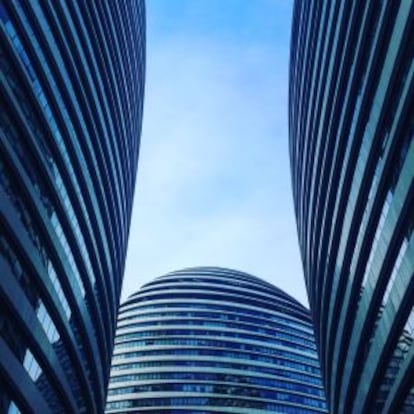 Wangjing Soho, de Zaha Hadid, complejo de tres edificios conectados entre sí en el barrio coreano de Pekín.