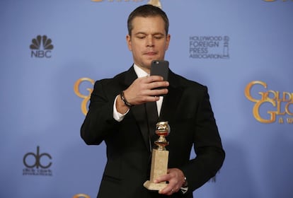 Matt Damon logra el primer Globo de Oro como actor gracias a 'Marte'.