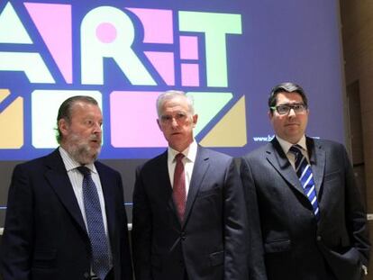 José Luis Sabas, Juan Ignacio Vidarte y Gonzalo Solabarria, de izquierda a derecha.