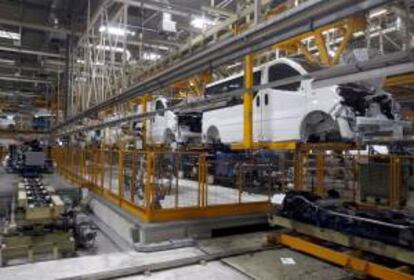 Interior de la fábrica de Nissan Motor Ibérica en Barcelona. EFE/Archivo