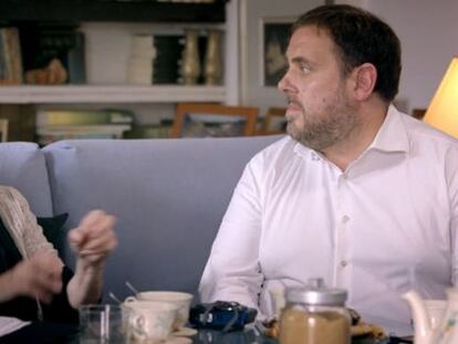 Eugenia Parejo i Oriol Junqueras a 'Salvados', de La Sexta.