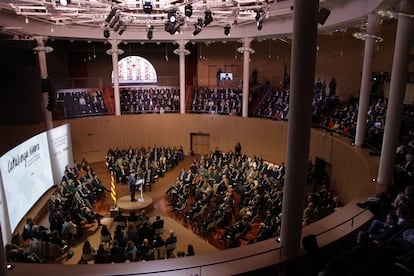 Illa, durante el acto en Barcelona.