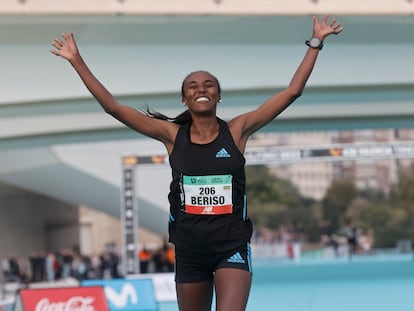 Amane Beriso, ganadora en Valencia con la tercera mejor marca de la historia.