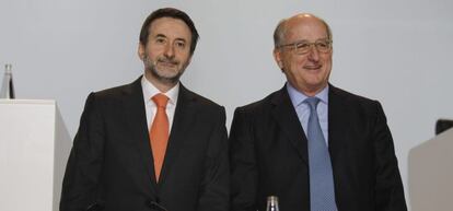 El consejero delegado de Repsol, Josu Jon Imaz, y su presidente, Antonio Brufau.