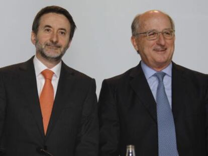 El consejero delegado de Repsol, Josu Jon Imaz, y su presidente, Antonio Brufau.