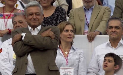 López Obrador el martes en su cierre de campaña en Ciudad de México.