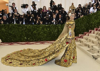 Sarah Jessica Parker na festa de gala do The Metropolitan Museum of Art's.