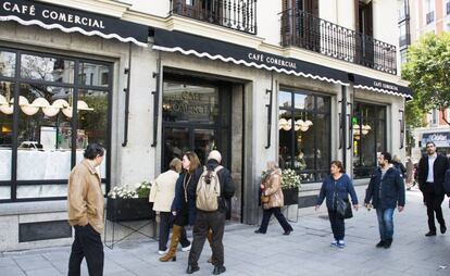 El hist&oacute;rico caf&eacute; comercial el pasado lunes.