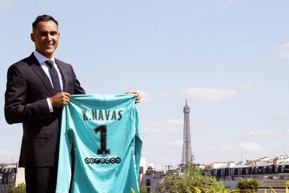 Keylor, con el PSG.