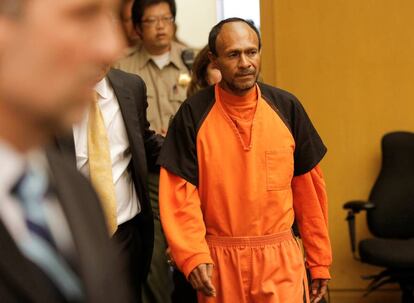 José Inés García Zárate durante el juicio en San Francisco.