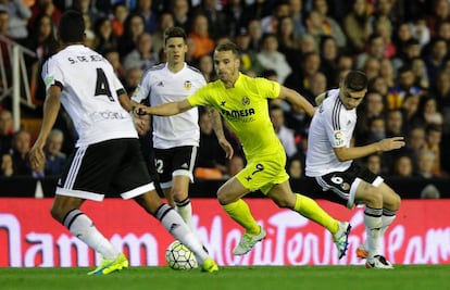 Roberto Soldado en un partido de la temporada pasada.