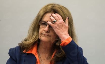 Graça Foster durante a CPI da Petrobras.