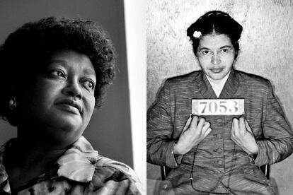 Claudette Colvin e Rosa Parks. Em 1955, a adolescente Claudette Colvin foi presa por se recusar a ceder seu lugar a um homem branco. Nove meses depois, Rosa Parks, então secretária da Associação Nacional para o Avanço das Pessoas de Cor (NAACP), reproduziu esse ato de rebelião e se tornou um símbolo da luta contra a segregação racial.