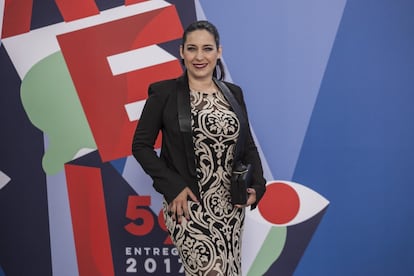 La actriz mexicana Tiaré Scanda, nominada por su actuación en la película 'El cumple de la abuela'.