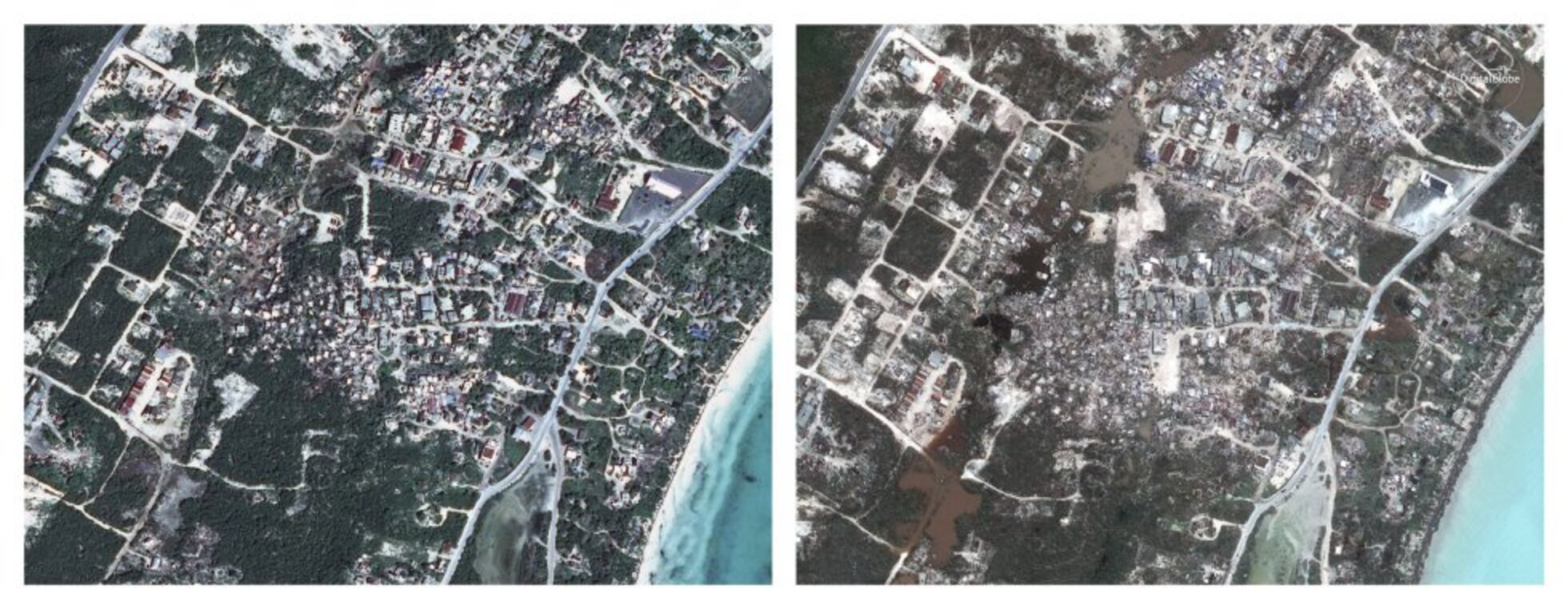El antes y el después tras el paso del huracán Irma en las Islas del ...