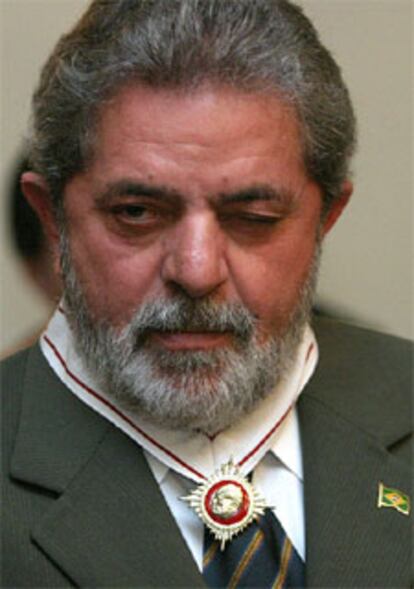 El presidente de Brasil, este fin de semana durante su estancia en Cabo Verde, donde recibió la medalla Amelcar Cabral.