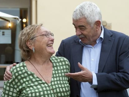Diana Garrigosa y Pasqual Maragall, en Santander.