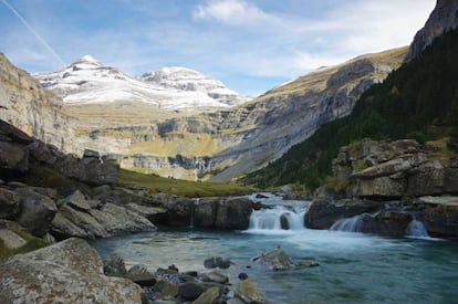 Vista del Monte Perdido en el Parque Nacional de Ordesa (Huesca).