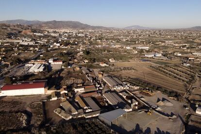 Vista aérea de los campos de Lorca.