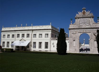 Fachada del palacio de Seteais de Sintra, construido en el siglo XVIII por el cónsul de Holanda en Portugal.