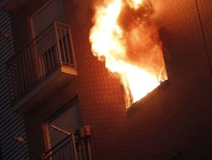 Incendio en Usera