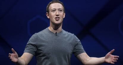 El CEO de Facebook Mark Zuckerberg, en California.
