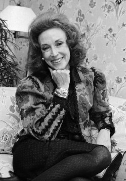Helen Gurley Brown posa durante una entrevista en 1982.