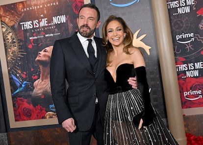 Ben Affleck y Jennifer Lopez asisten al estreno en Los Ángeles de Amazon MGM Studio, en 2024.