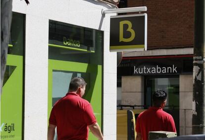 Una oficina de Bankia en el centro de Madrid