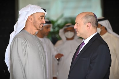 Mohamed Bin Zayed y Naftali Bennett, el pasado junio en Abu Dabi.