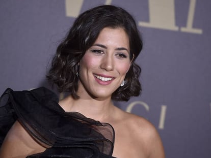 La tenista Garbi&ntilde;e Muguruza, en la fiesta de &#039;Vanity Fair&#039; del pasado martes en Madrid.