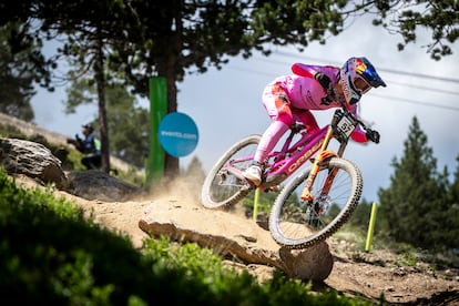 Tahnee Seagreave durante la clasificatoria de la Copa del Mundo de Pal Arinsal, Andorra.