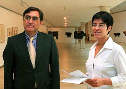 Kosme de Barañano, director del IVAM, y Marta Arroyo, directora artística, ayer.