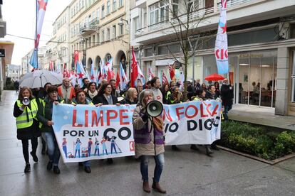 Manifestación de trabajadoras de la limpieza