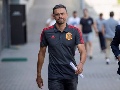 El seleccionador de la selección española de fútbol, Luis Enrique.