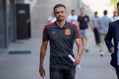 El seleccionador de la selección española de fútbol, Luis Enrique.