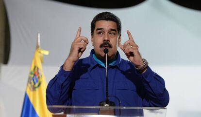 El presidente de venezolano, Nicolás Maduro, en una rueda de prensa en Caracas el pasado miércoles.
