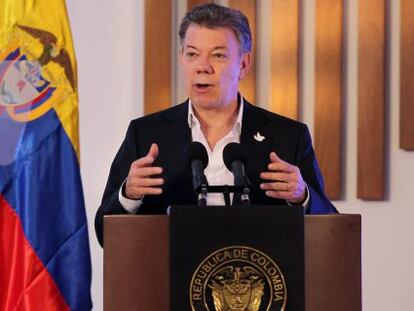 O presidente da Colômbia, Juan Manuel Santos.