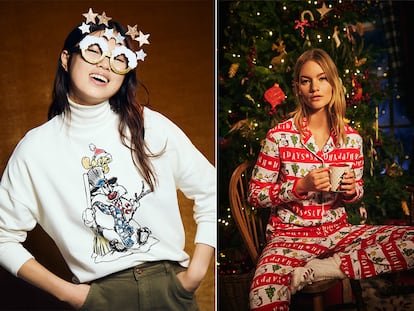 Pijamas festivos, ‘ugly sweaters’ y accesorios brillantes: las prendas navideñas para ser la reina de las fiestas