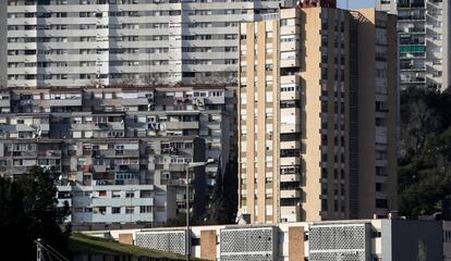 Blocs de Ciutat Meridiana, una de les zones més pobres de Barcelona.