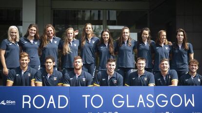 La selección española de natación, en el CAR de Sant Cugat.