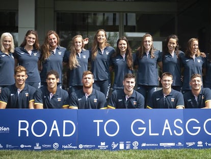 La selección española de natación, en el CAR de Sant Cugat.