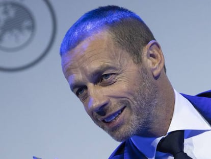 El presidente de la UEFA, Aleksander Ceferin