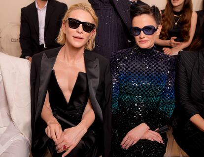 Cate Blanchett y Eva Green, en el desfile de Armani Privé.