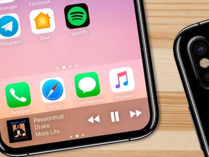 Este sería el aspecto de iOS 11 en el iPhone 8