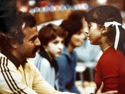 Jesús Carballo y Gloria Viseras en una competición a finales de los años setenta
