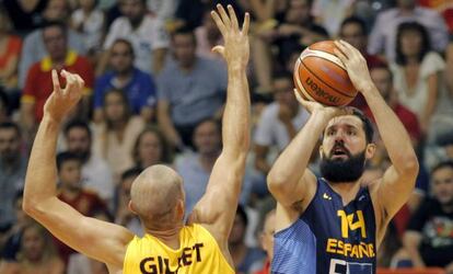 Mirotic durante el partido contra Bélgica de este lunes.